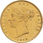Obverse Half Sovereign 1865
