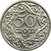Reverse 50 Groszy 1923 WJ