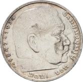 Obverse 5 Reichsmark 1939 G
