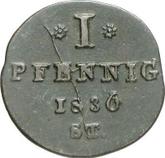 Reverse 1 Pfennig 1836 ST