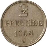 Reverse 2 Pfennig 1854 B