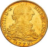 Obverse 8 Escudos 1772 M PJ