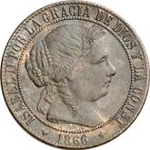 Obverse 1 Céntimo de escudo 1866 OM