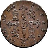 Reverse 8 Maravedís 1840 Ja Denomination on obverse