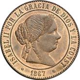 Obverse 5 Céntimos de escudo 1867 OM