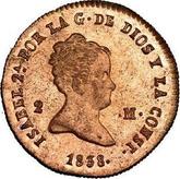 Obverse 2 Maravedís 1838