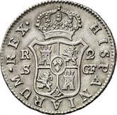 Reverse 2 Reales 1775 S CF