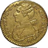 Obverse 1/2 Louis d'Or 1784 A