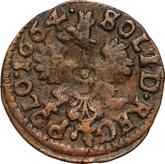 Reverse Schilling (Szelag) 1664 TLB Crown Boratynka