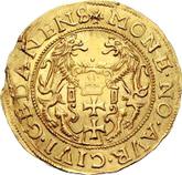 Reverse Ducat 1577 Siege of Danzig