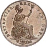 Reverse Halfpenny 1826