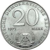 Reverse 20 Mark 1973 A Otto Grotewohl