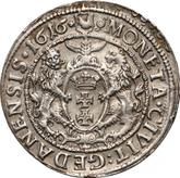 Reverse Ort (18 Groszy) 1616 SA Danzig