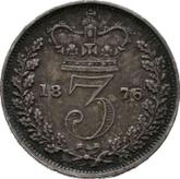Reverse Threepence 1876