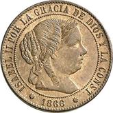 Obverse 1/2 Céntimo de escudo 1866 OM