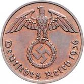 Reverse 2 Reichspfennig 1936 F