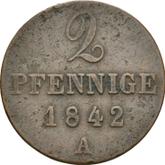Reverse 2 Pfennig 1842 A