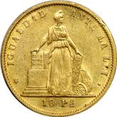 Obverse 10 Pesos 1869 So