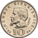 Reverse 10 Zlotych 1974 MW Pattern Henryk Sienkiewicz