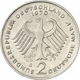 Reverse 2 Mark 1970 G Konrad Adenauer