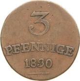 Reverse 3 Pfennig 1830