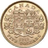 Reverse 5 Dollars 1912