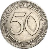 Obverse 50 Reichspfennig 1938 D