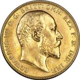 Obverse Sovereign 1908 C