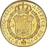 Reverse 4 Escudos 1818 M GJ