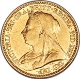 Obverse Half Sovereign 1893 M Veiled head