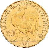 Reverse 20 Francs 1901 A