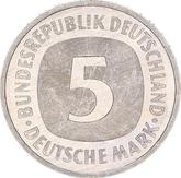 Obverse 5 Mark 1991 J
