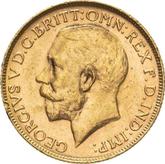 Obverse Sovereign 1920 P