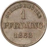 Reverse 1 Pfennig 1862