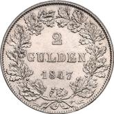 Reverse 2 Gulden 1847