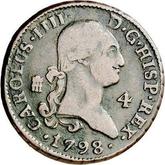 Obverse 4 Maravedís 1798