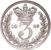 Reverse Threepence 1826 Maundy