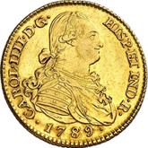 Obverse 2 Escudos 1789 M MF