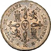 Reverse 4 Maravedís 1836 DG