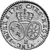 Reverse Louis d'Or 1776 H
