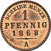 Reverse 1 Pfennig 1868 A