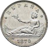 Obverse 1 Peseta 1870 SNM
