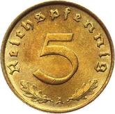 Obverse 5 Reichspfennig 1938 A