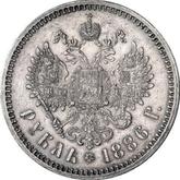 Reverse Rouble 1886 (АГ) Small head