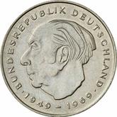Obverse 2 Mark 1978 D Theodor Heuss