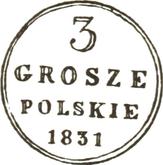 Reverse 3 Grosze 1831 FH