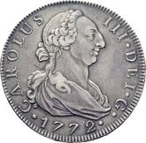 Obverse 8 Reales 1772 M PJ
