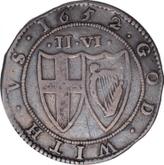 Reverse Halfcrown 1652