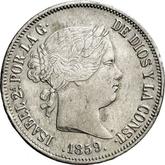 Obverse 20 Reales 1859