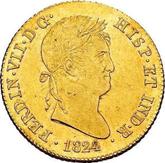 Obverse 4 Escudos 1824 M AJ